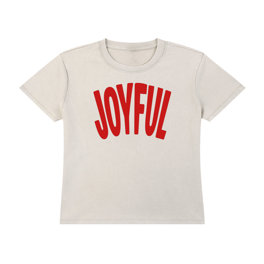 Joyful Red Women Tee